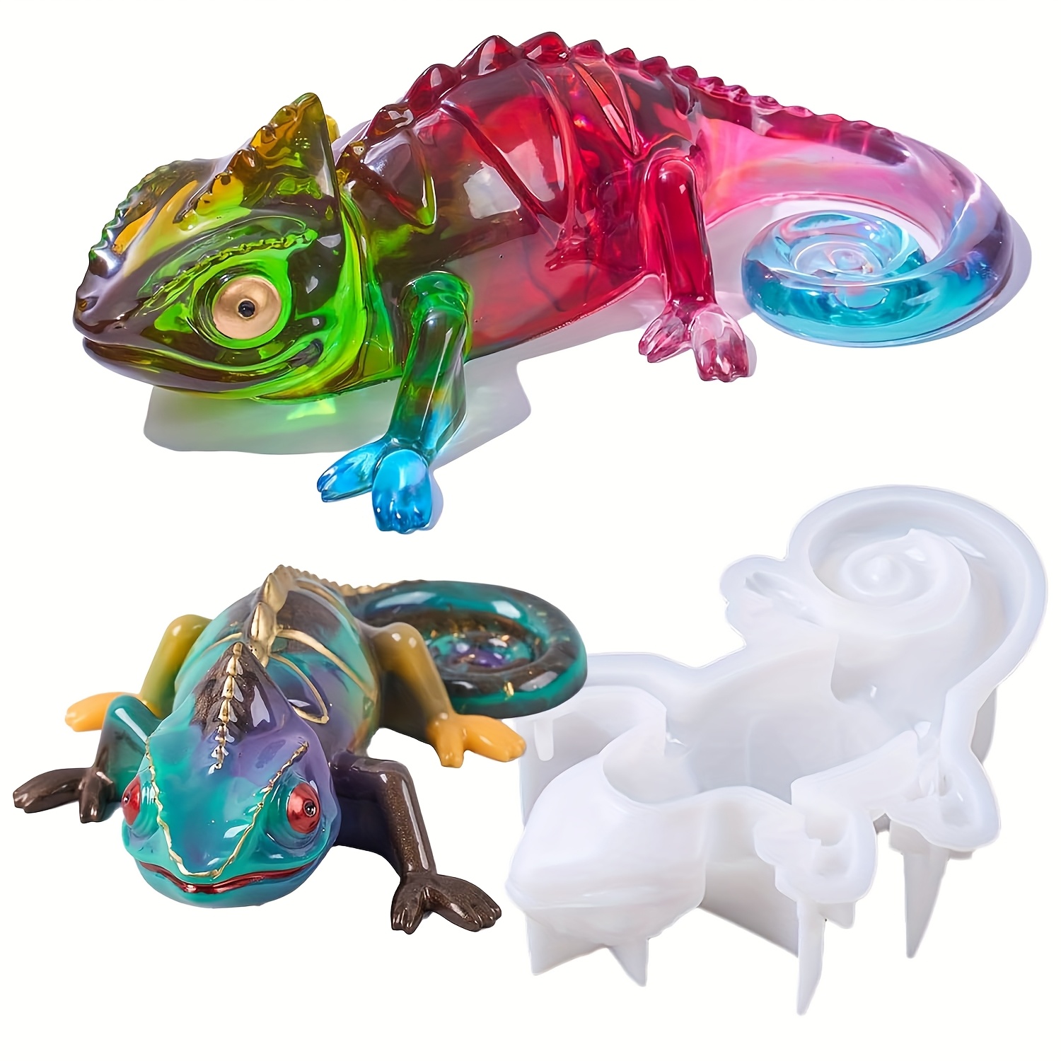 Molde lagarto 3D decorativo