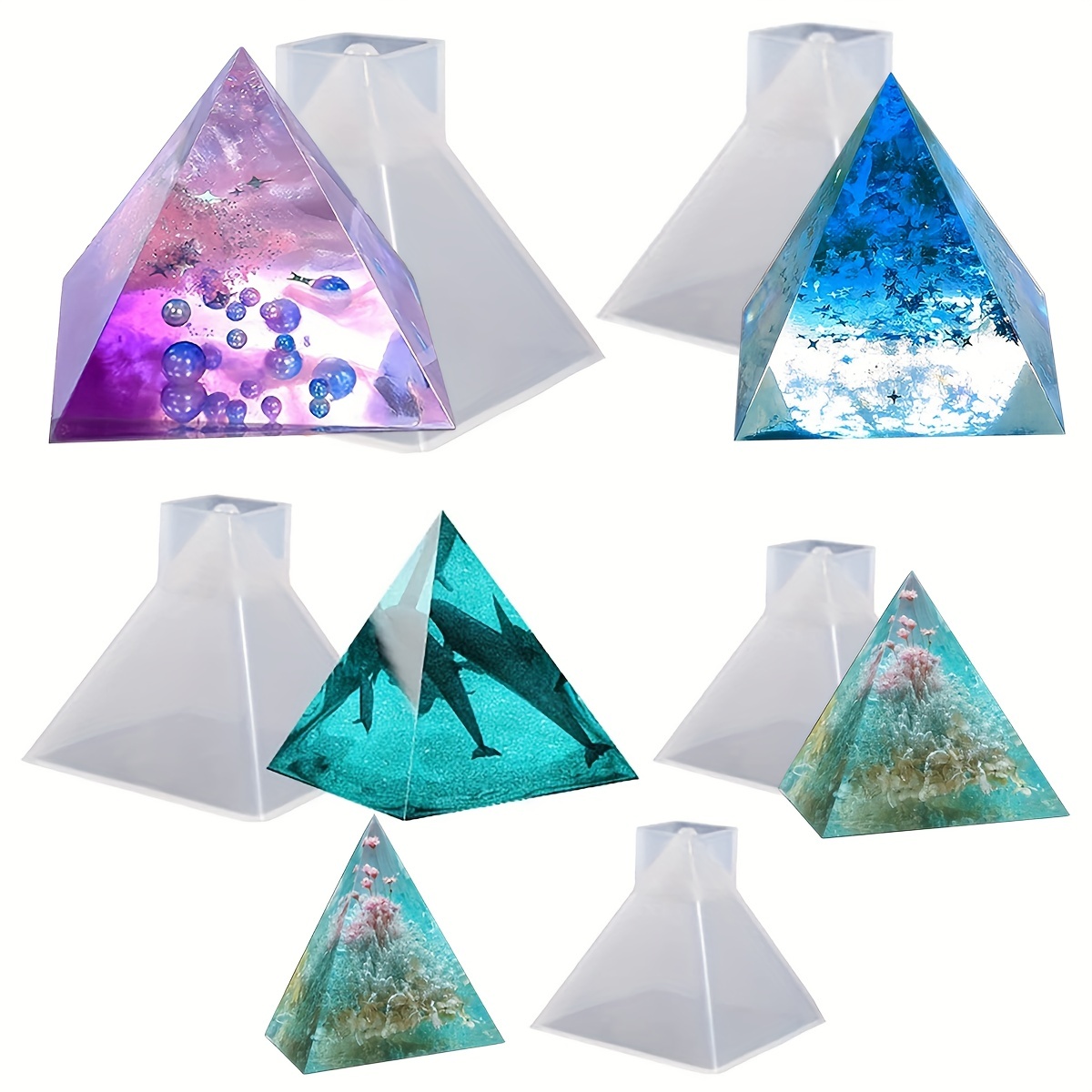 Five-Piece Pyramid Mold Set