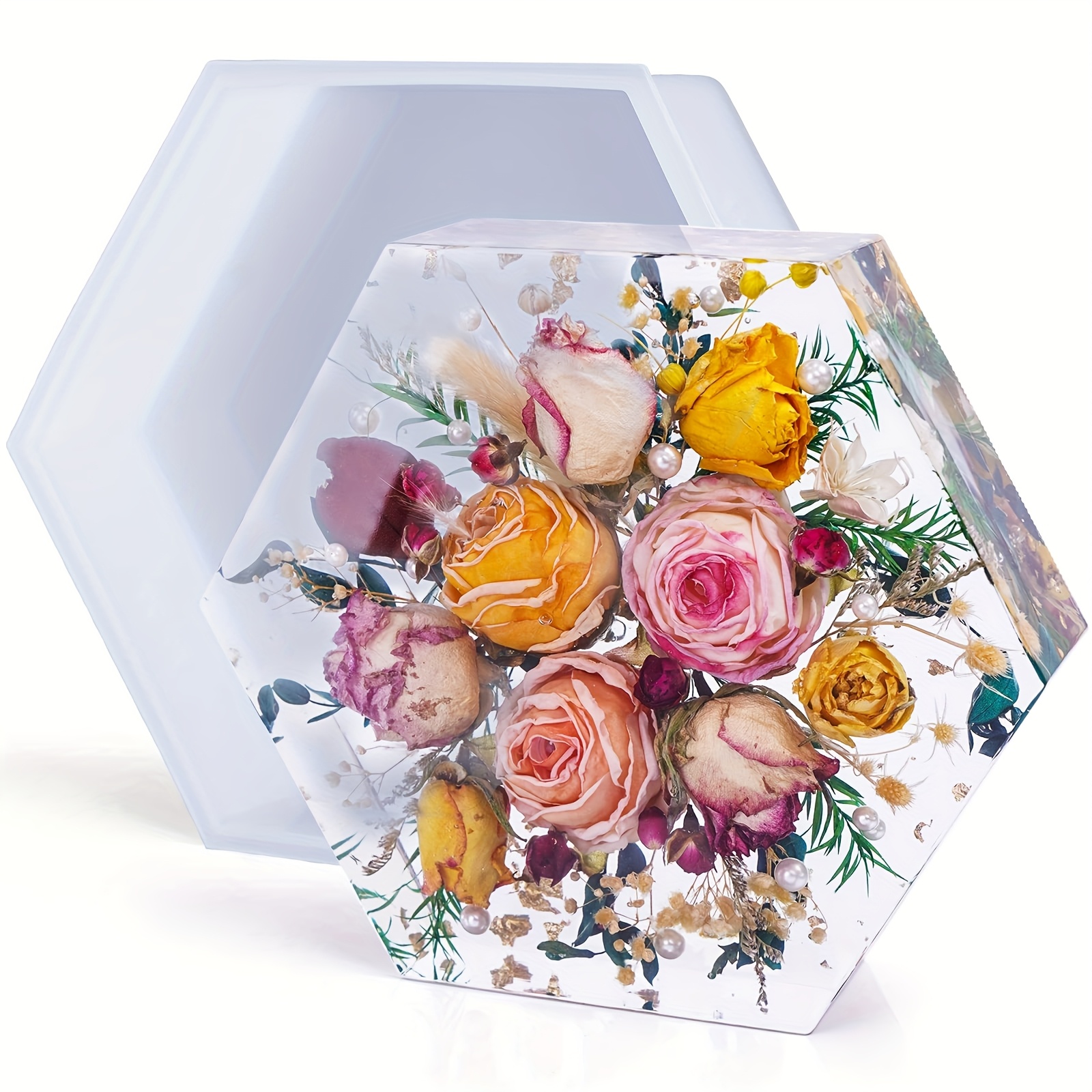 XL Hexagon Flower Preservation Mold