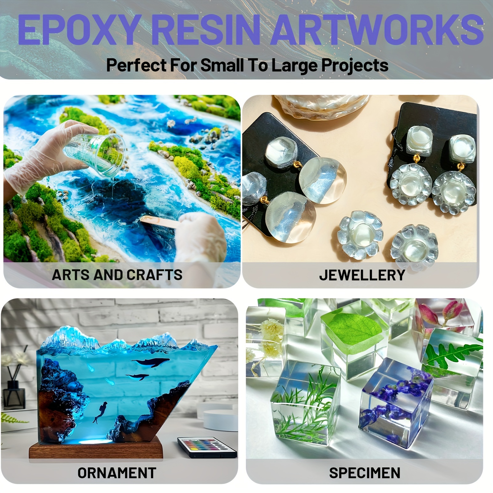 2 L Crystal Clear Epoxy Resin Kit 3