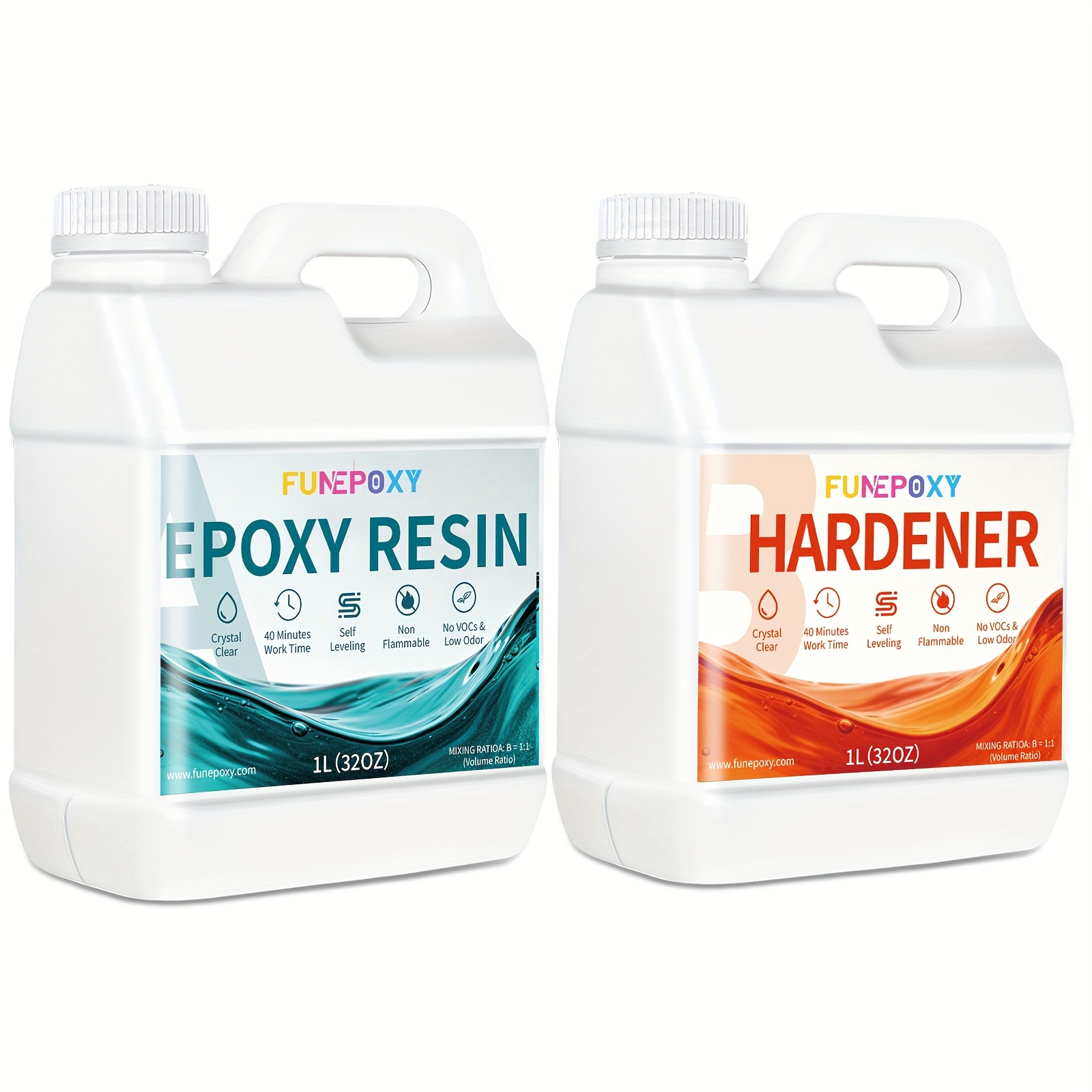 2 L Crystal Clear Epoxy Resin Kit