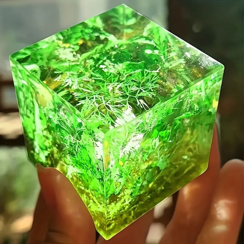 Molde cubo profundo para flores y velas 2