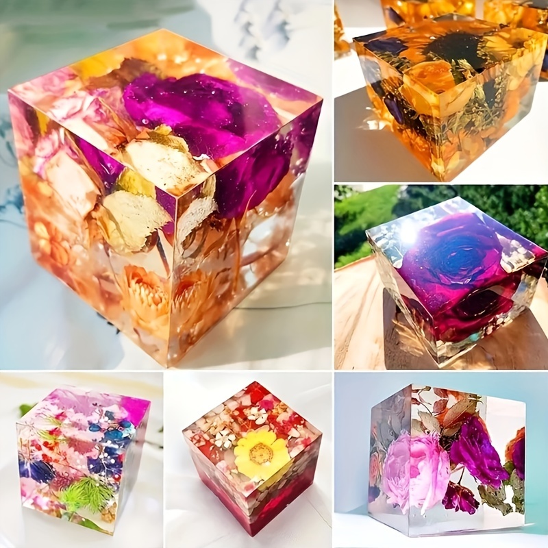 Molde cubo profundo para flores y velas 8