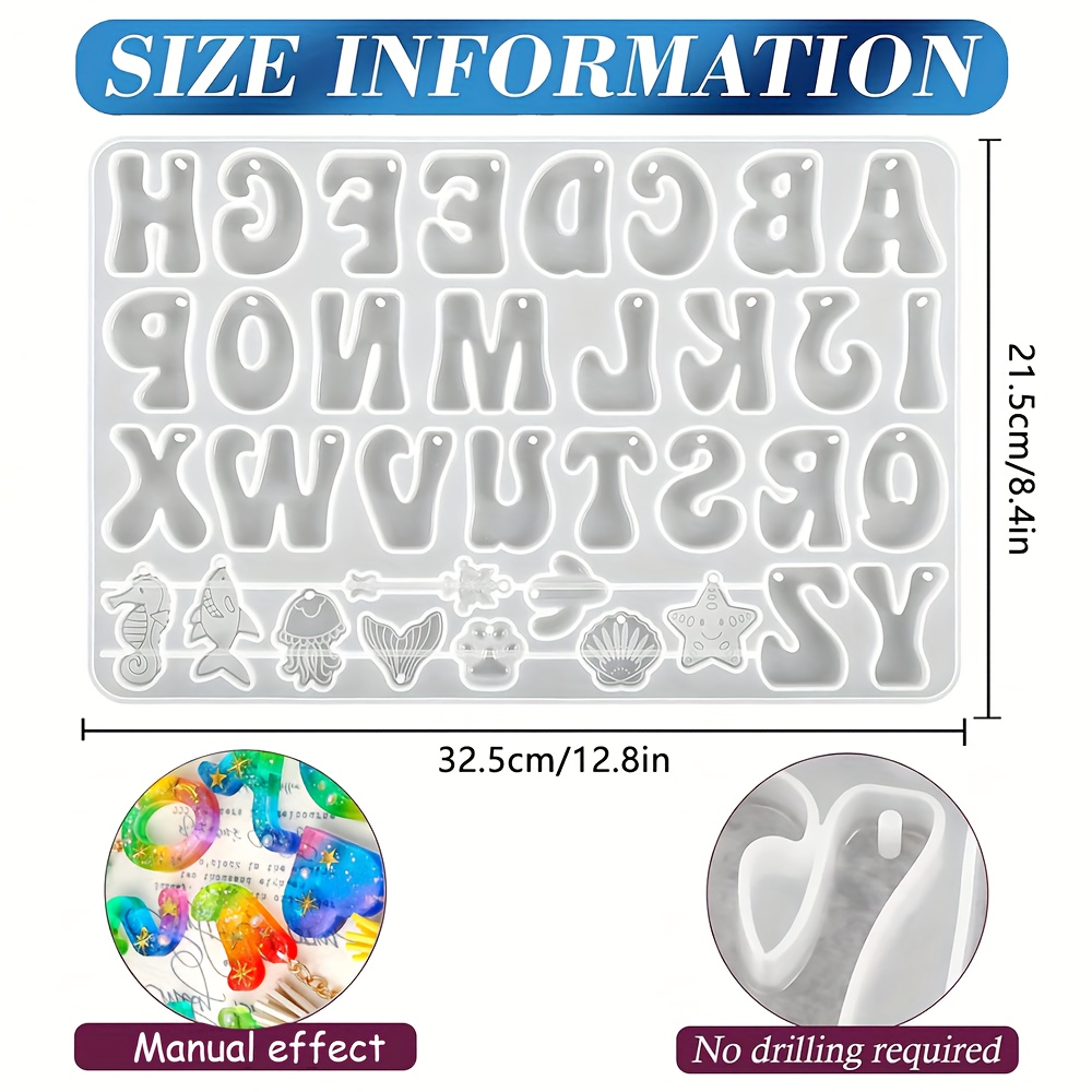 Alphabet Keychain Mold