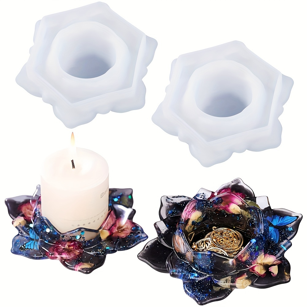 Vintage Floral Candle Holder Mold
