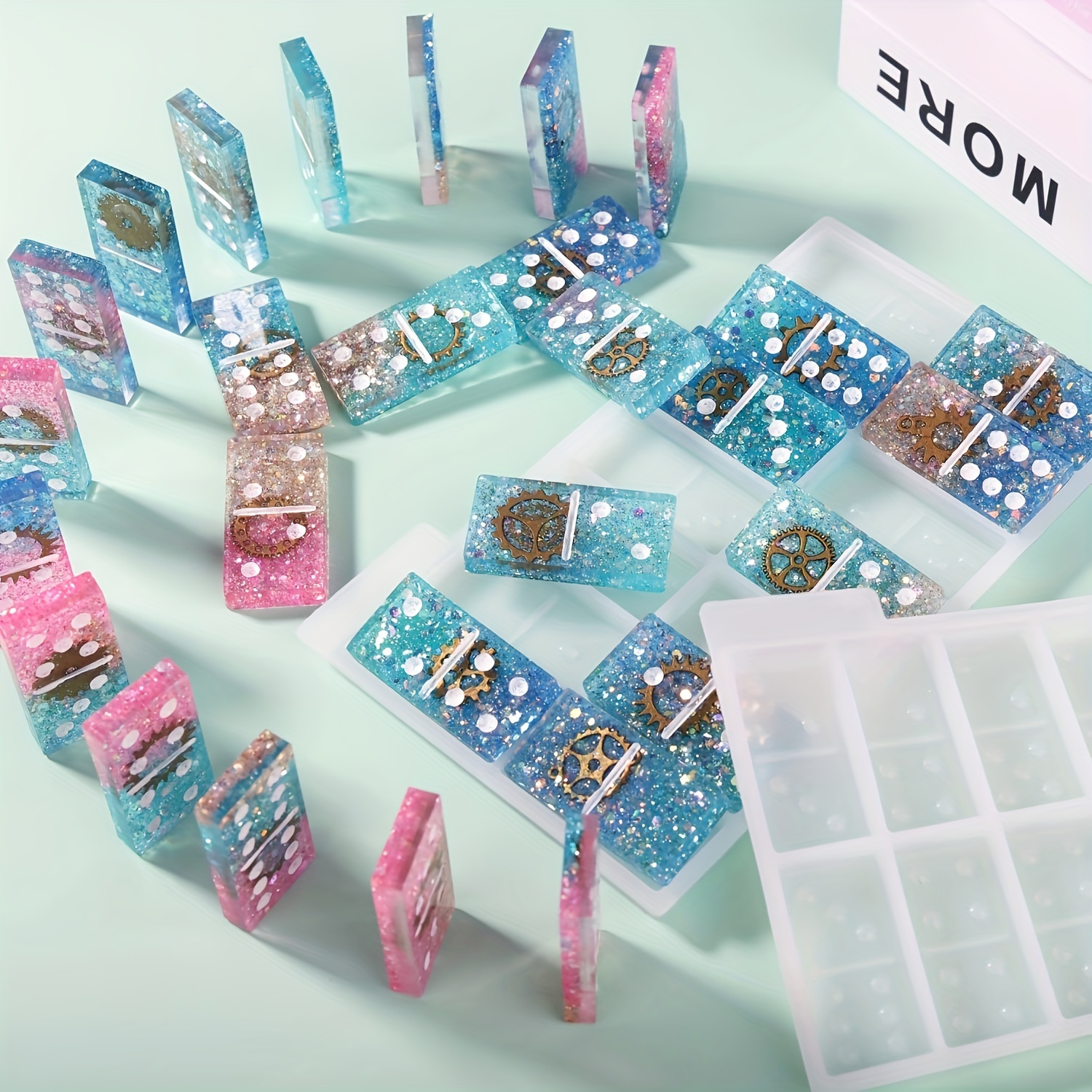 Complete 28-Cavity Domino Mold Set 7