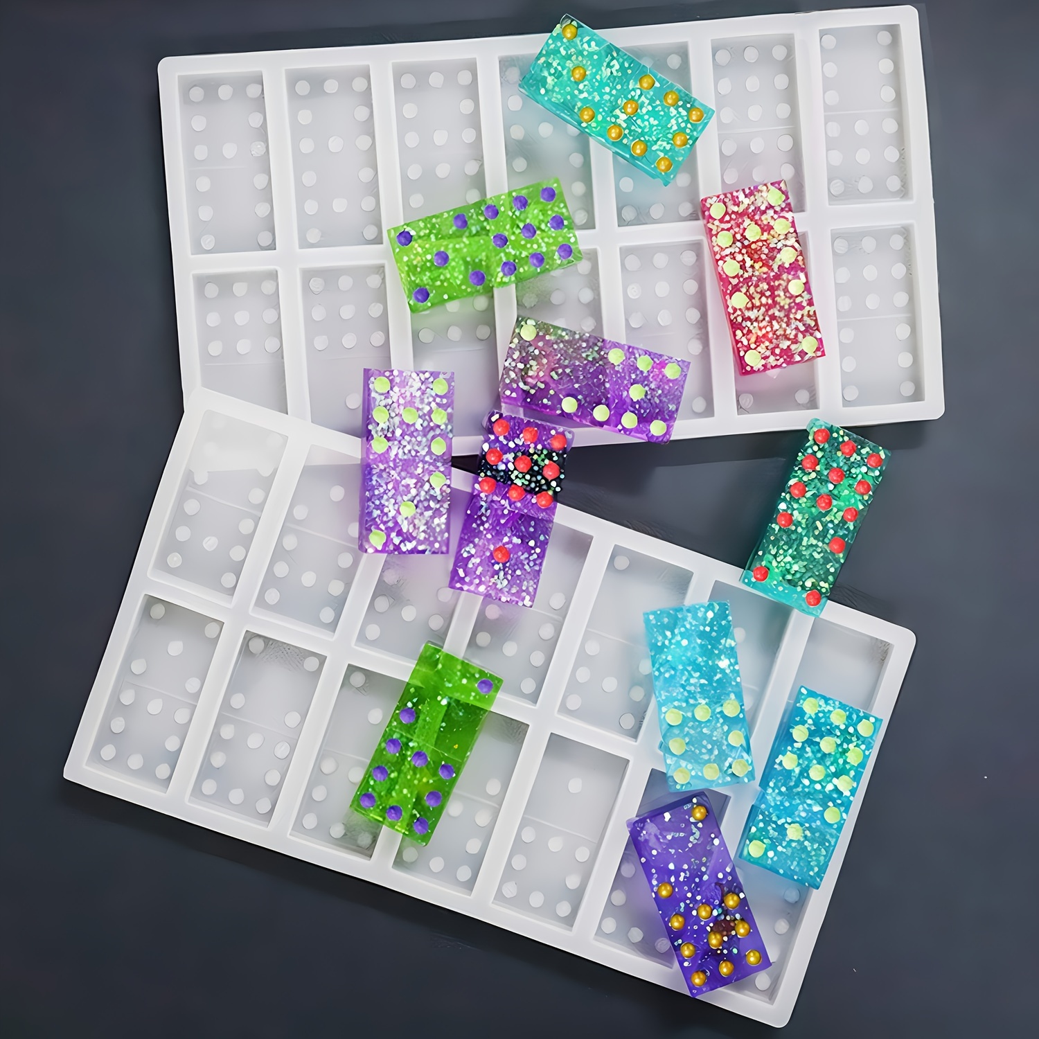 Complete 28-Cavity Domino Mold Set