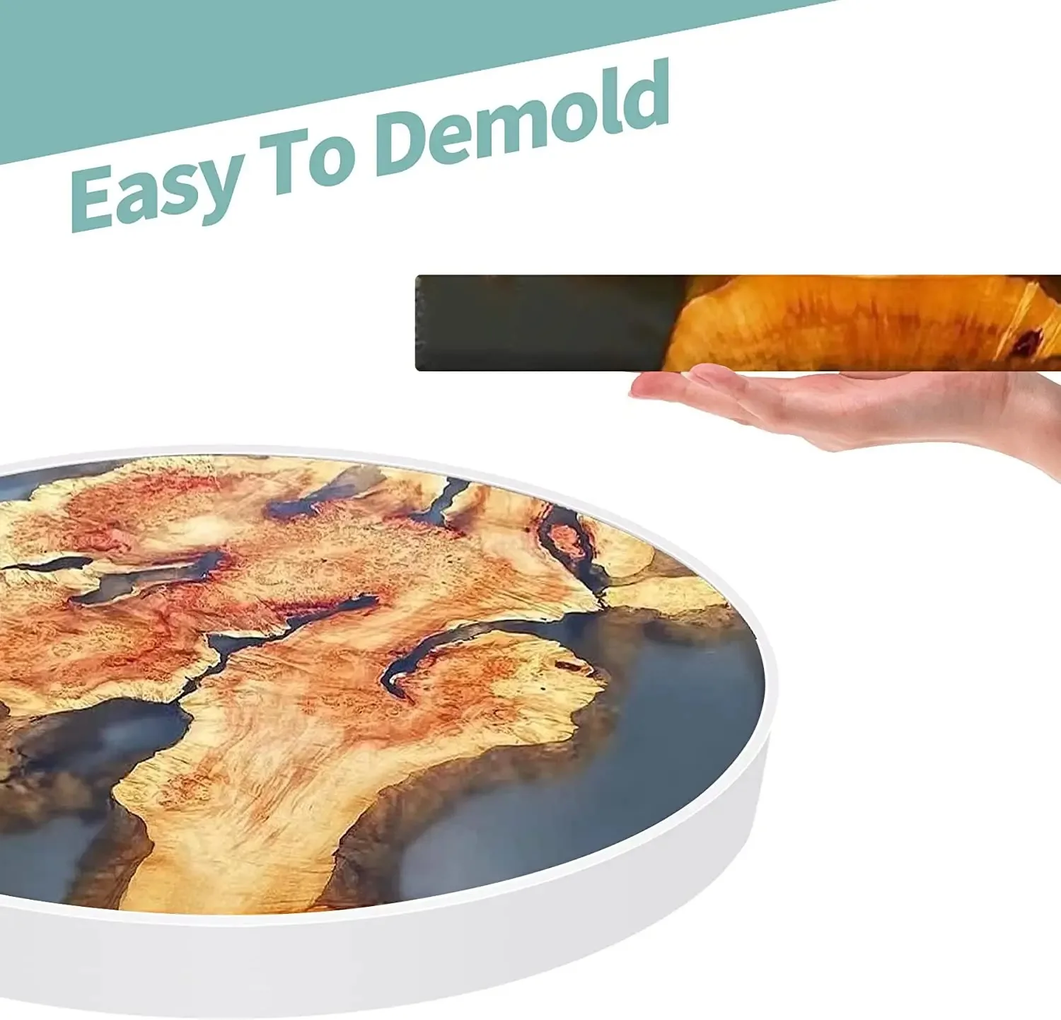 Deep Round Resin Table Mold, 14 Inch 4