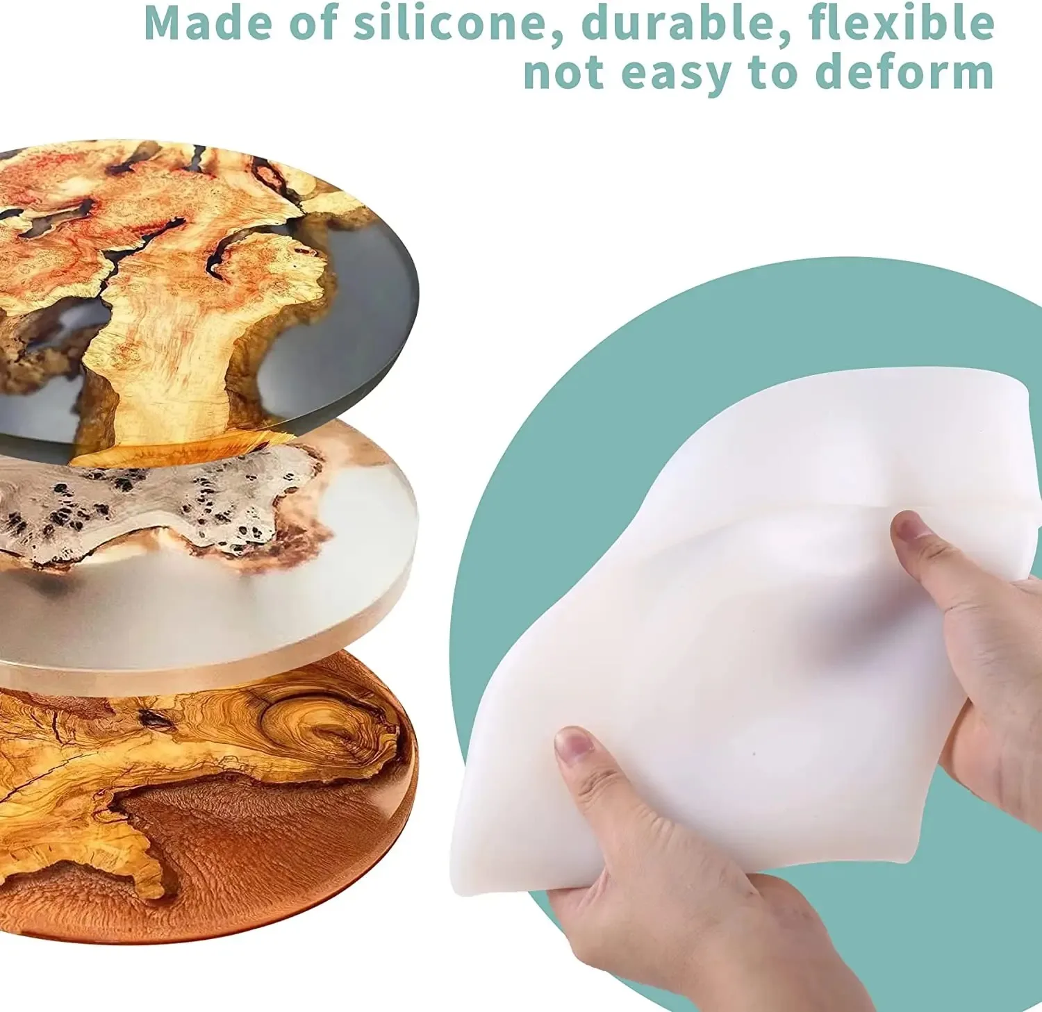 Deep Round Resin Table Mold, 14 Inch 5