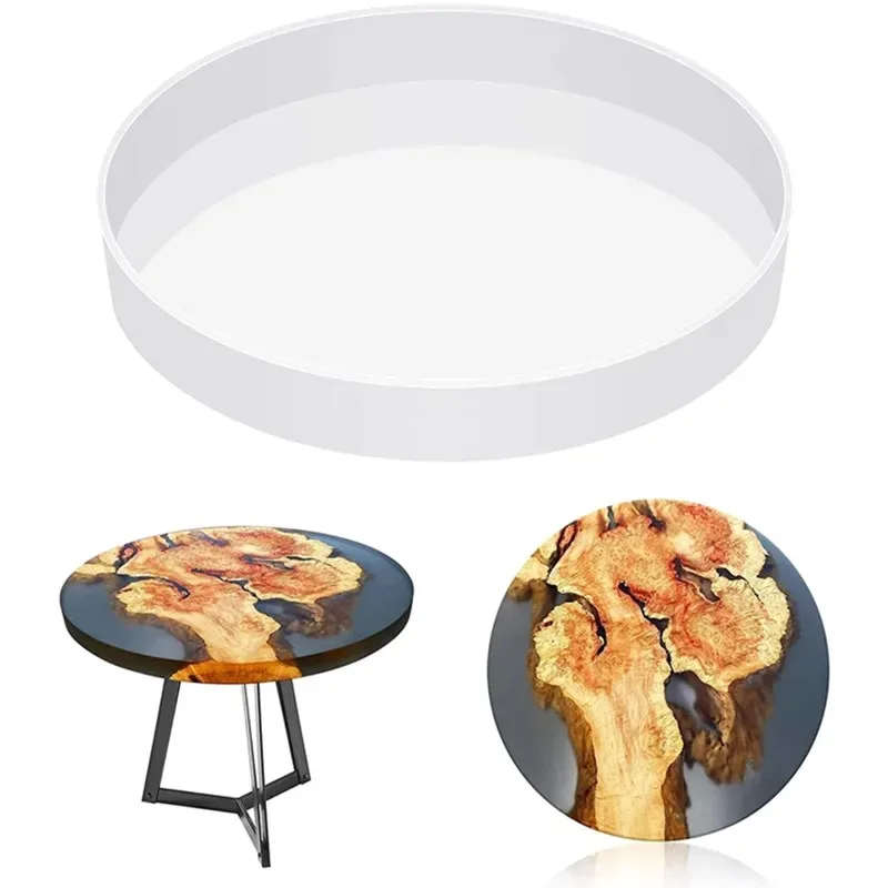 Deep Round Resin Table Mold, 14 Inch