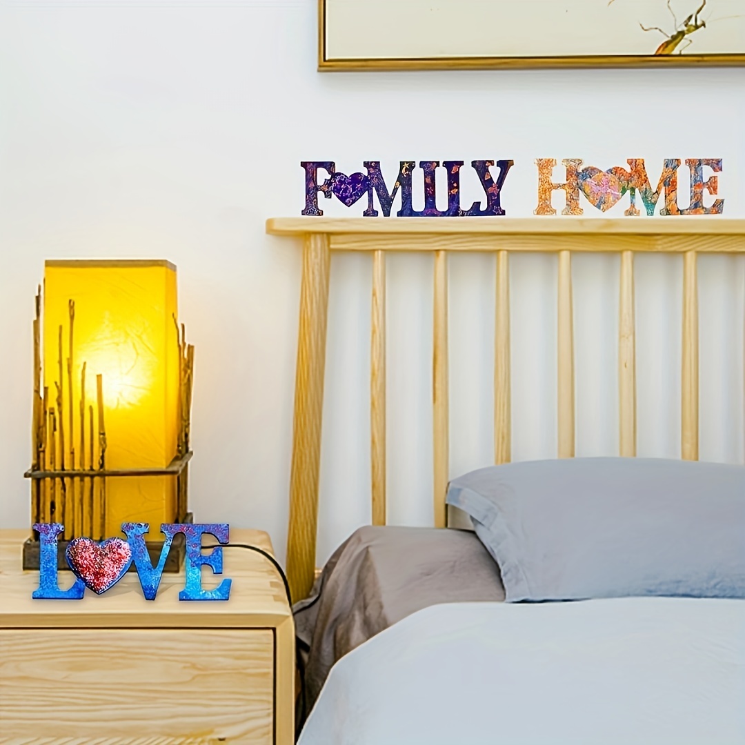 Set de moldes con frases de amor y familia 7